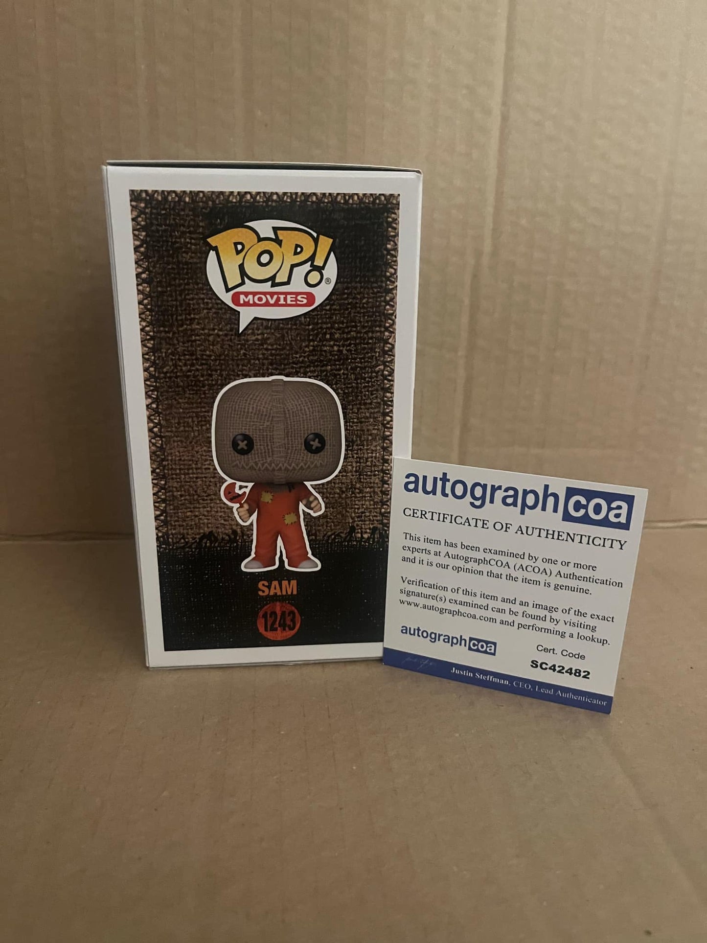 Quinn lord signed Sam Funko pop with ACOA