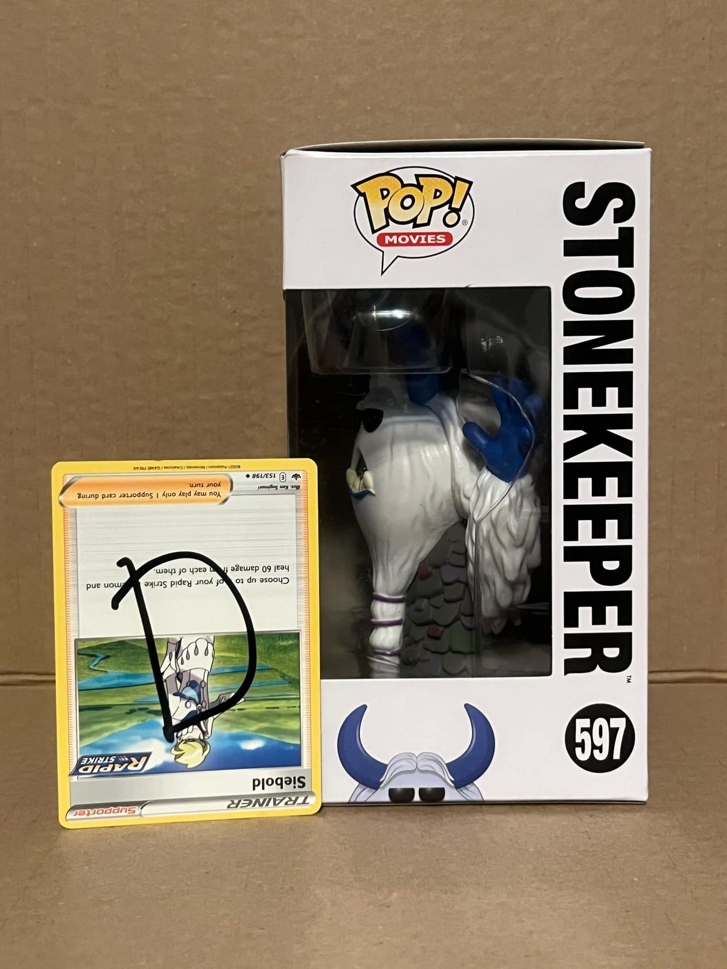 Stonekeeper Signed Funko Pop Blue D