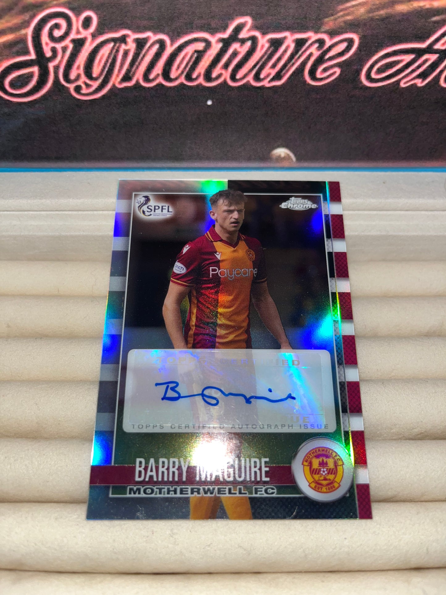 Barry Maguire Signed Football card