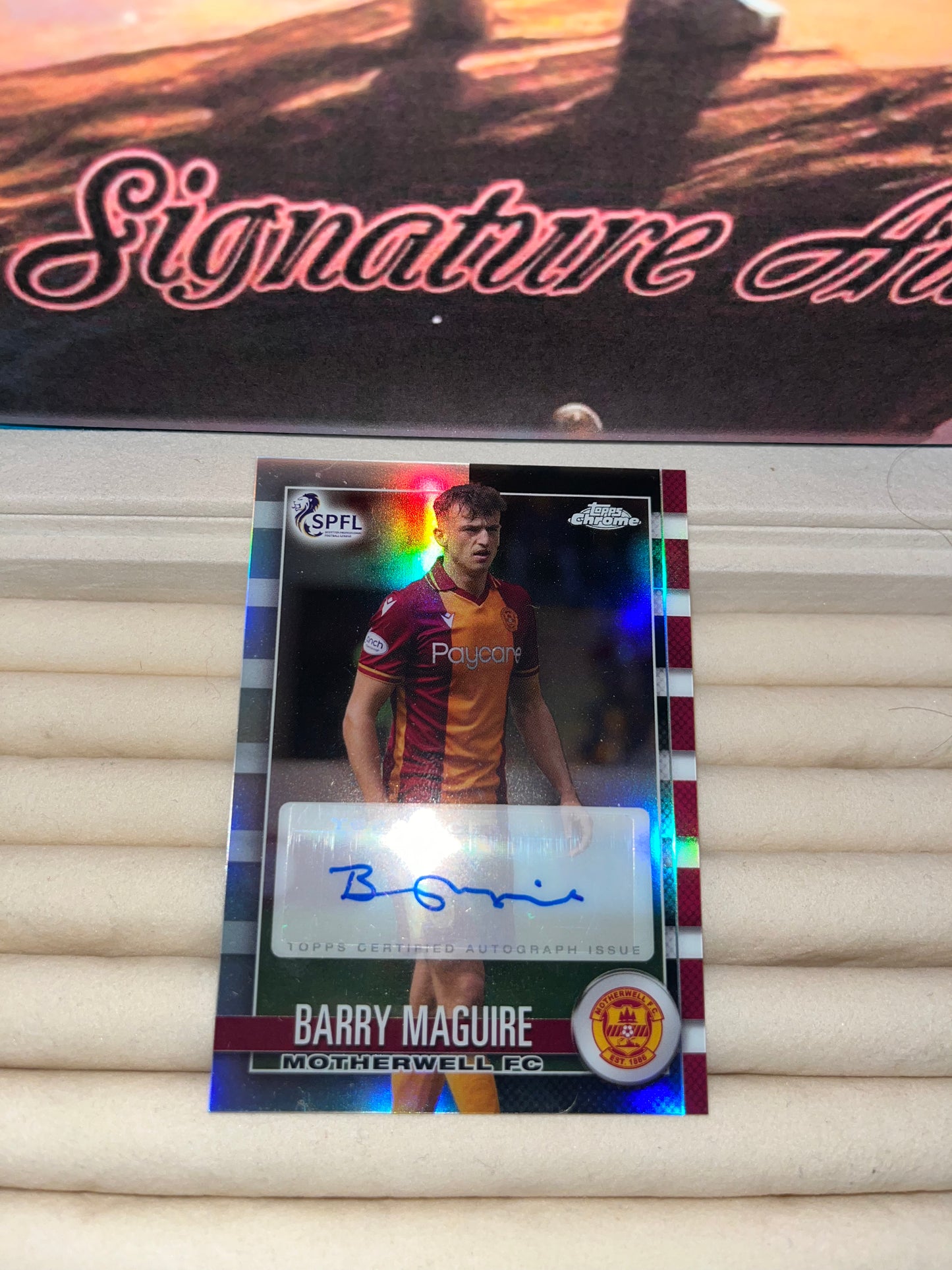 Barry Maguire Signed Football card