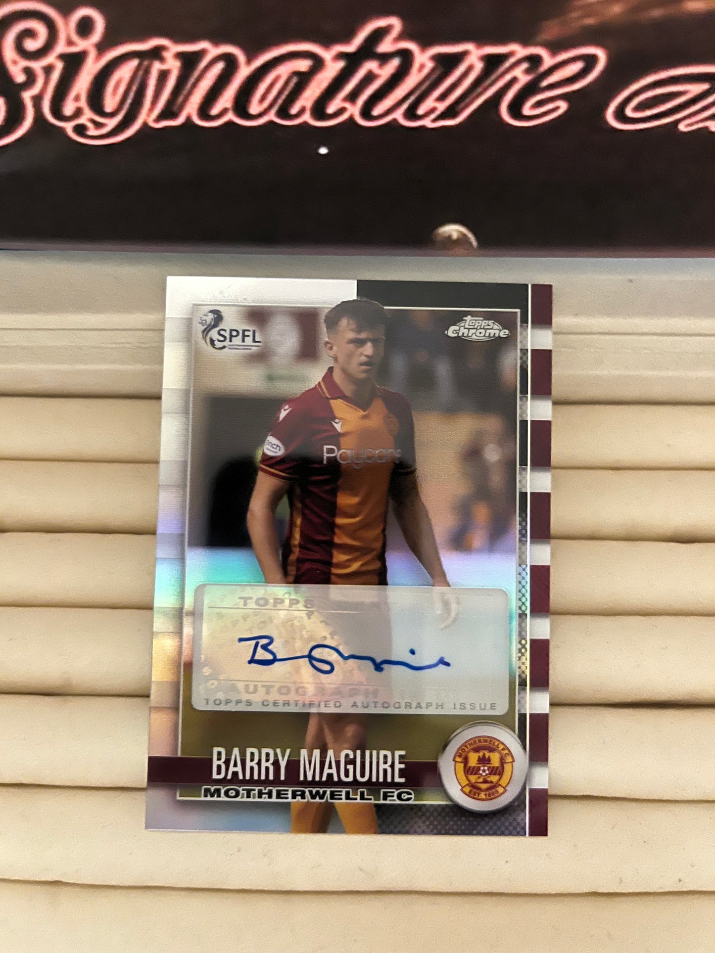 Barry Maguire Signed Football card