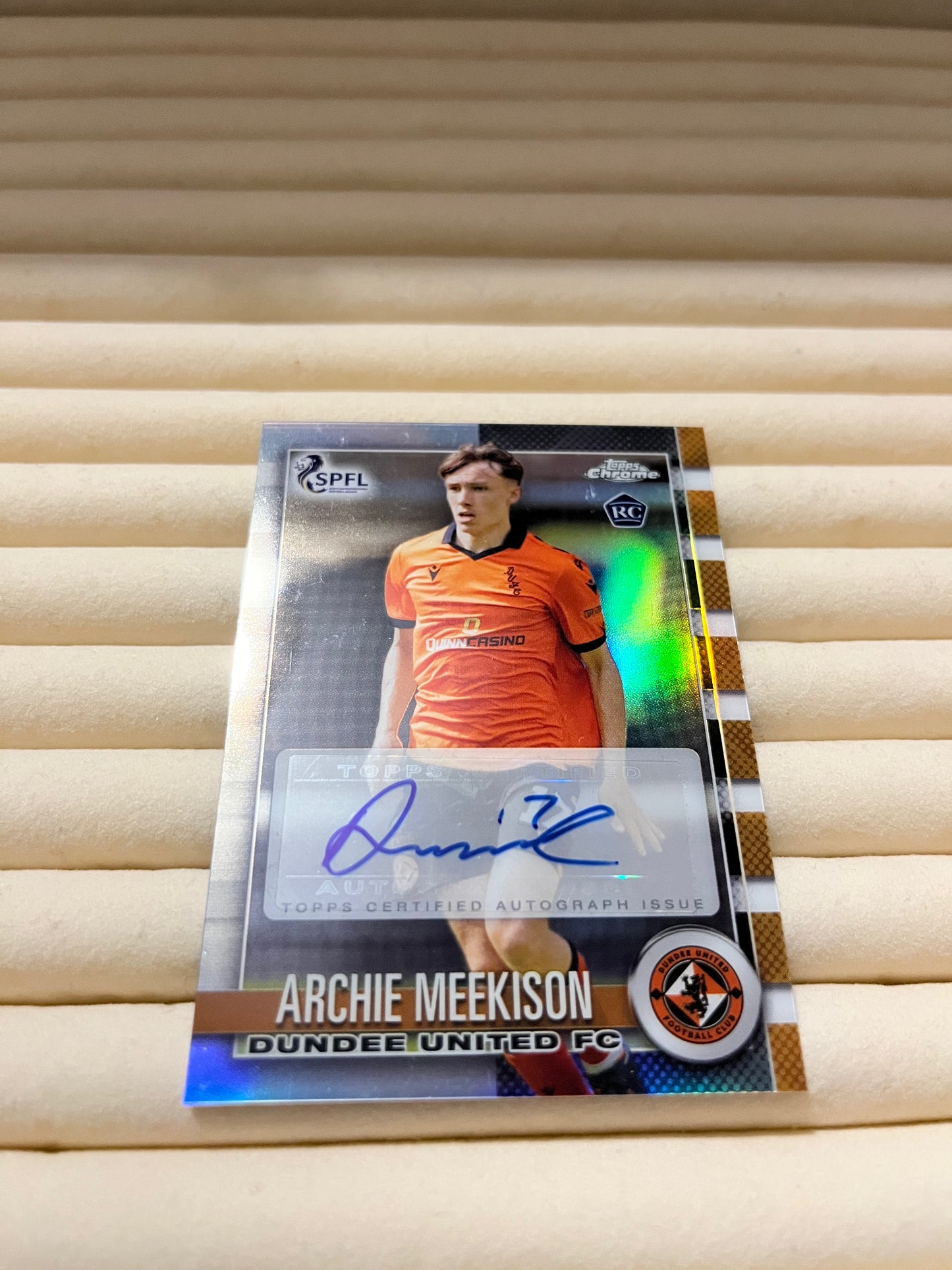 Archie Meekison Signed Trading Card