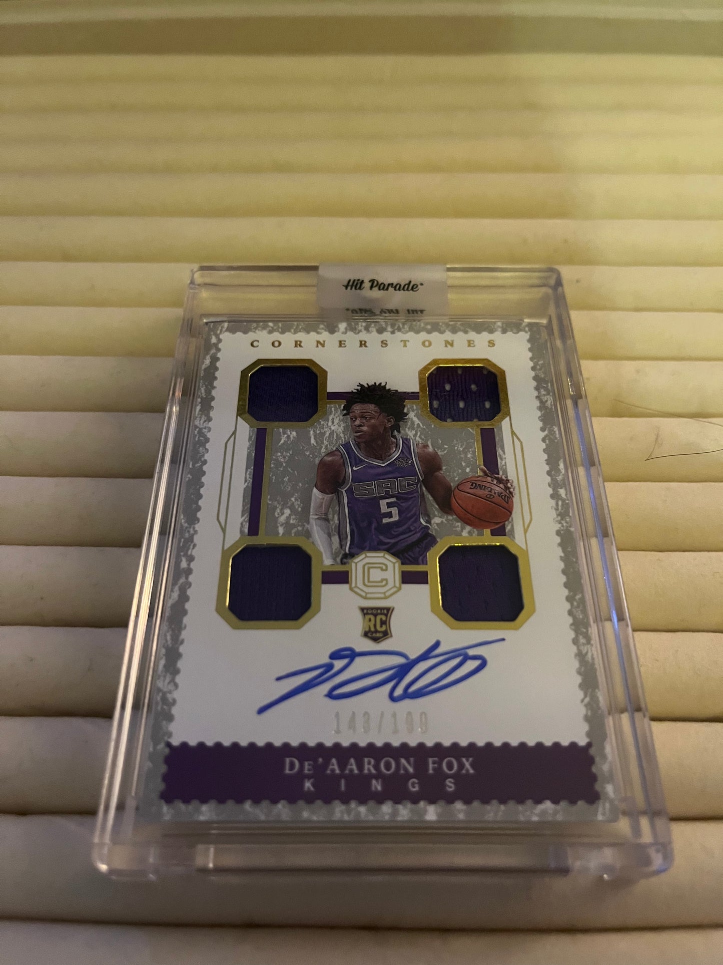 De’AARON Fox Signed Trading Card