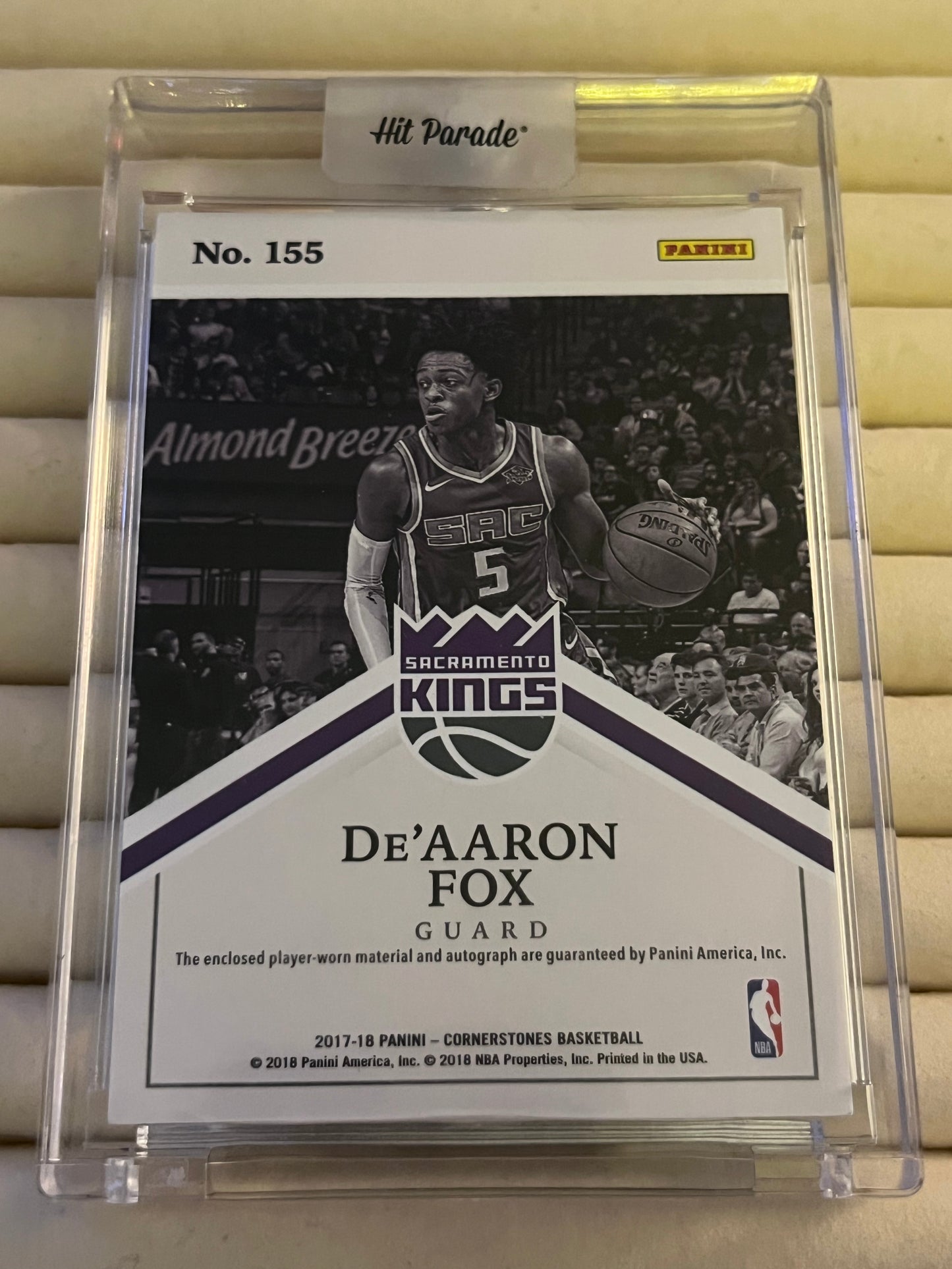 De’AARON Fox Signed Trading Card