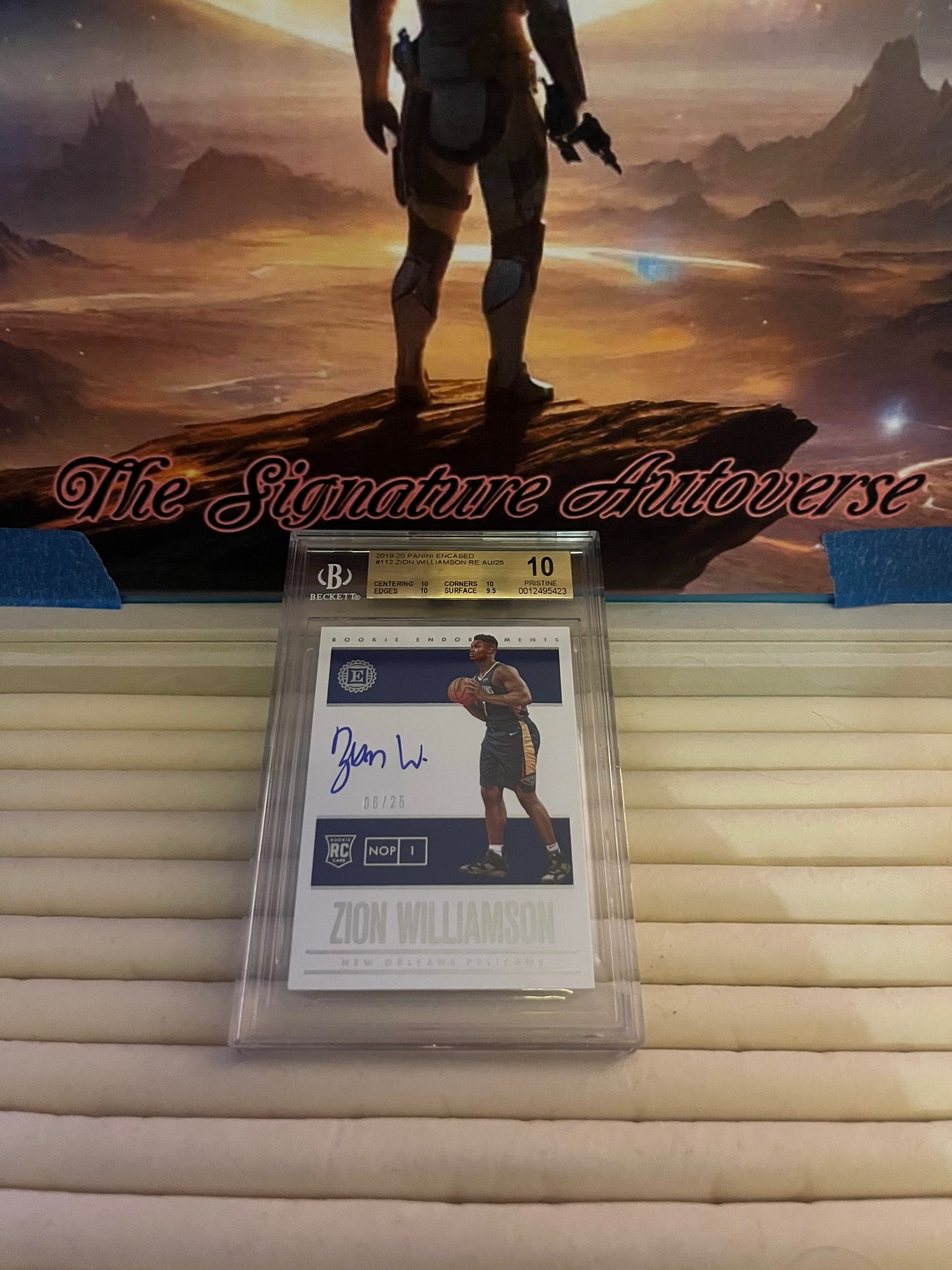 Zion Williamson Beckett graded trading card