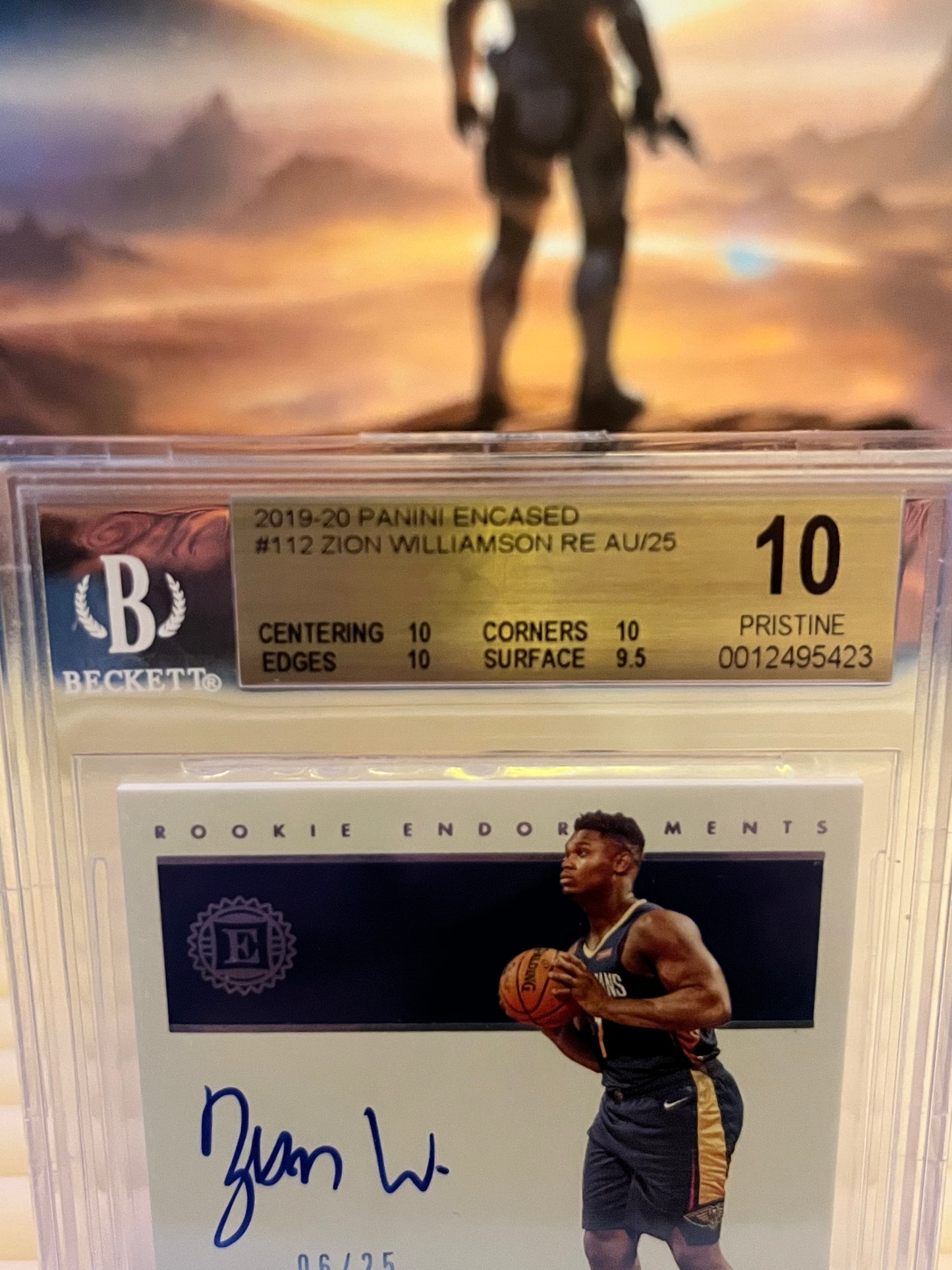 Zion Williamson Beckett graded trading card