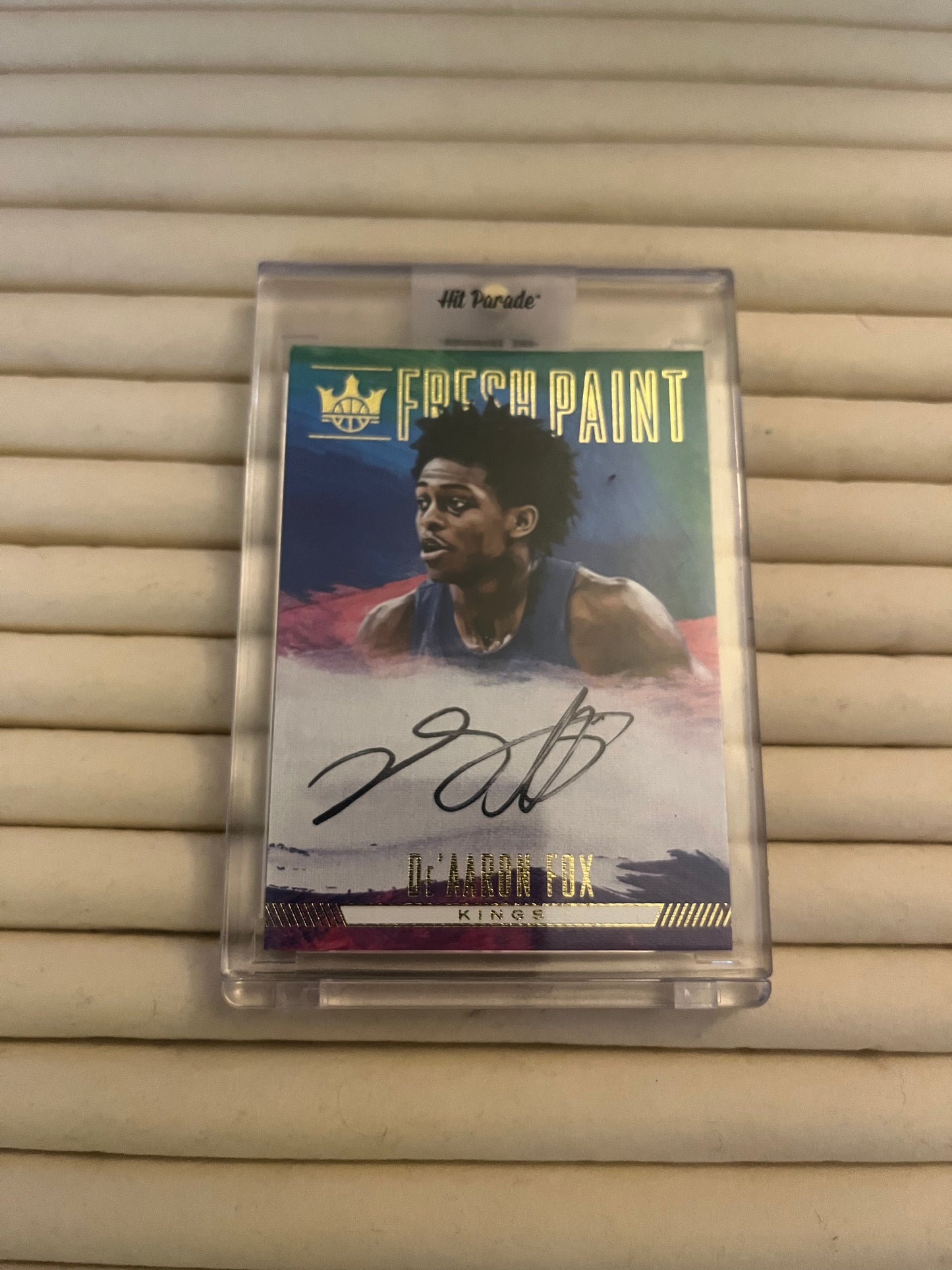 De’Aaron Fox signed trading card