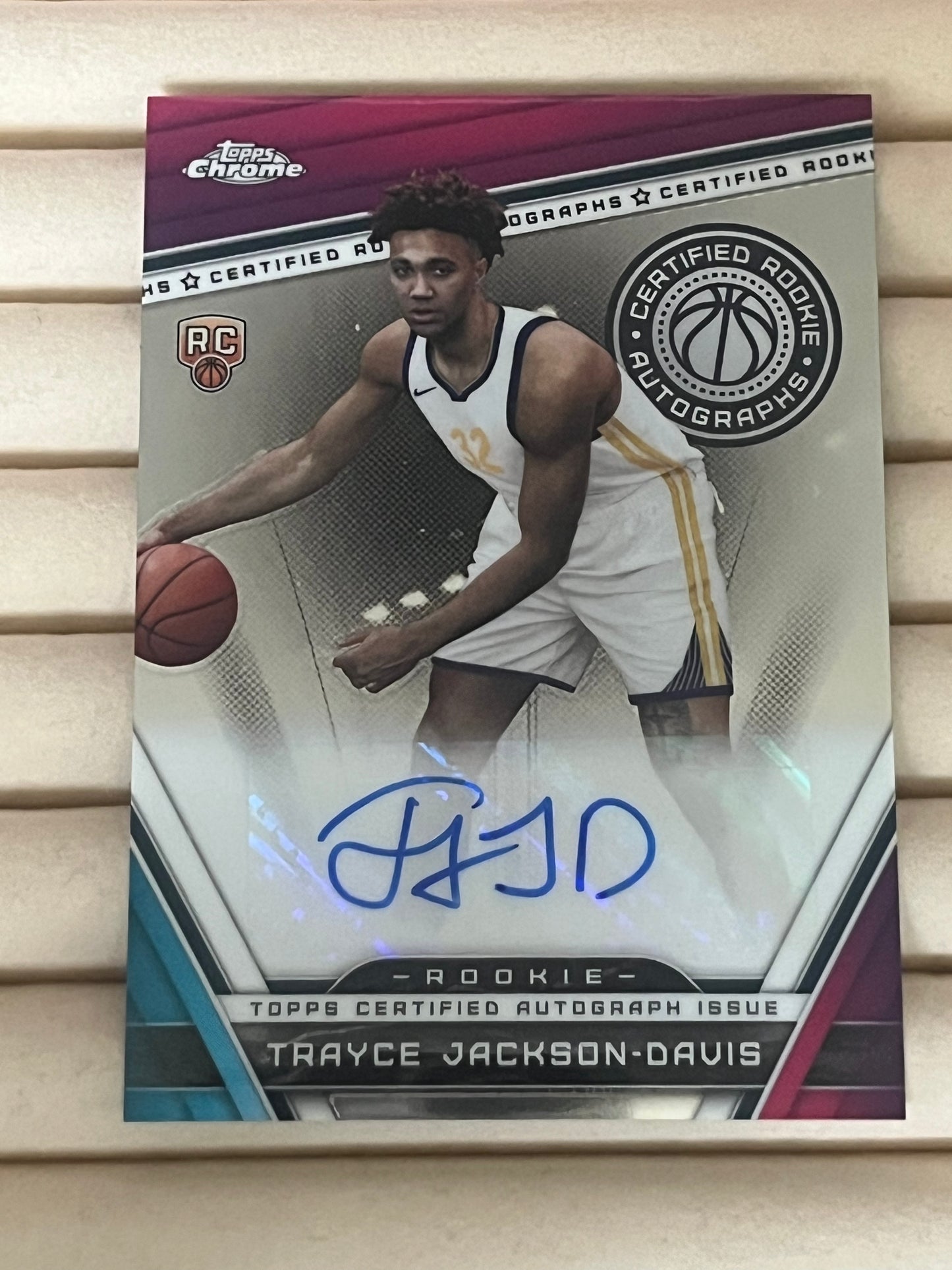 Trayce Jackson-Davis Signed Trading Card