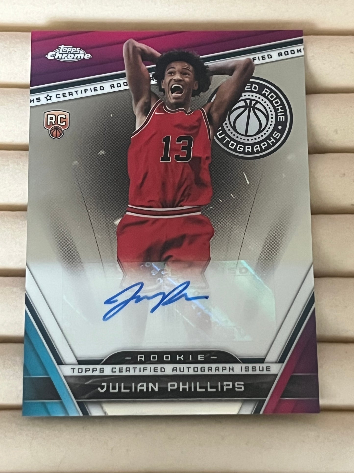 Julian Phillips Signed Trading Card