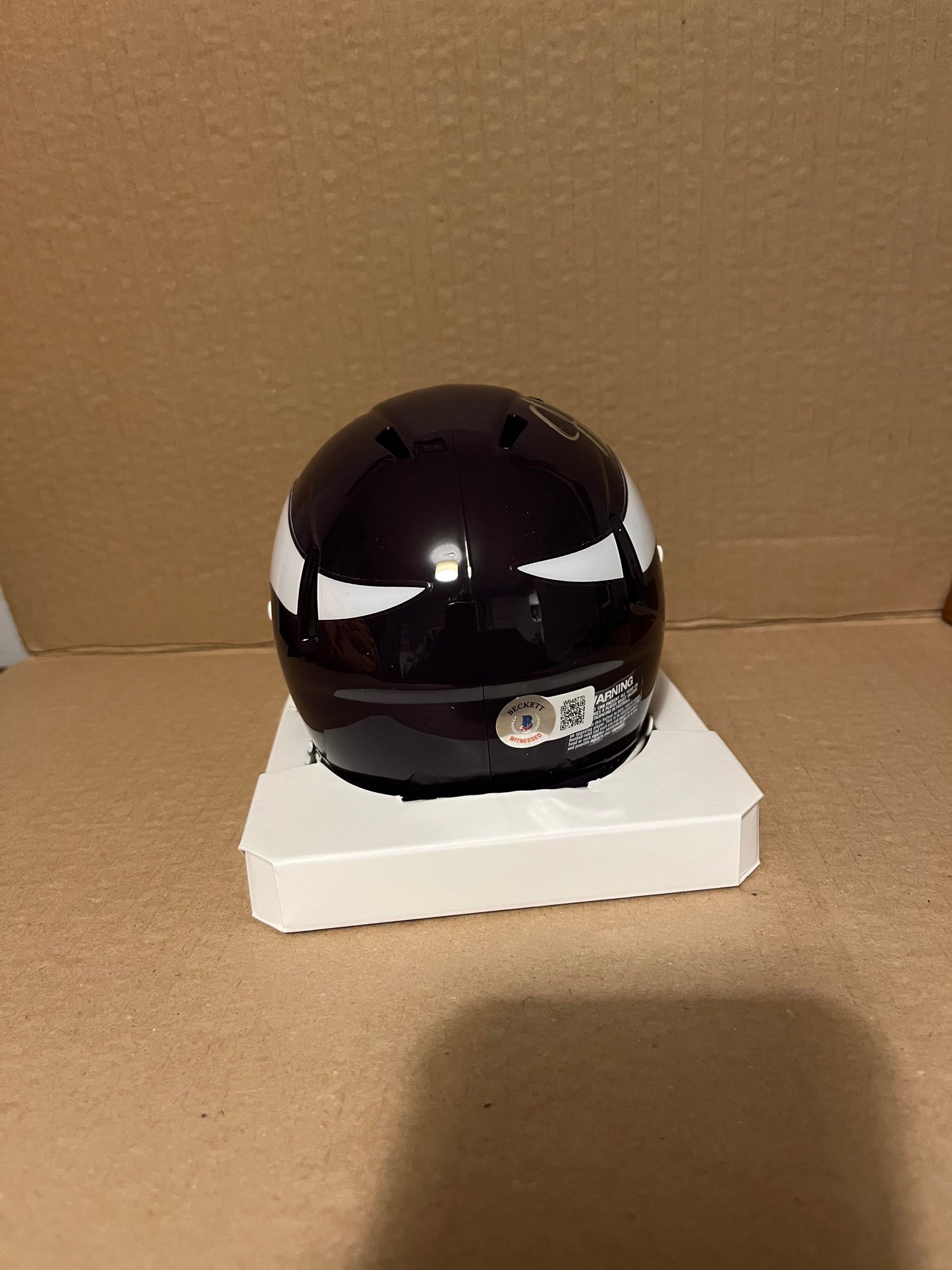 Justin Jefferson signed mini NFL helmet